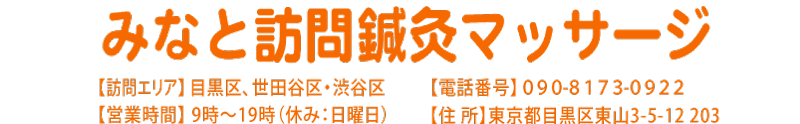 みなと訪問鍼灸マッサージ（東京都目黒区／健康保険適用）｜自宅で行う機能回復運動！！